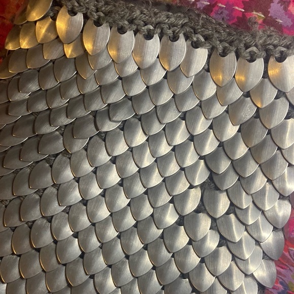 DRAGON SCALE KNITTED SCALEMAIL SCAILE MAILE RENFAIRE BELT BAG LARP RENAISSANCE - Picture 3 of 15